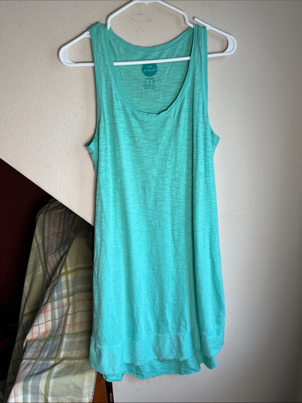 Life Is Good Mint Aqua Sleeveless Tank Dress M‎
